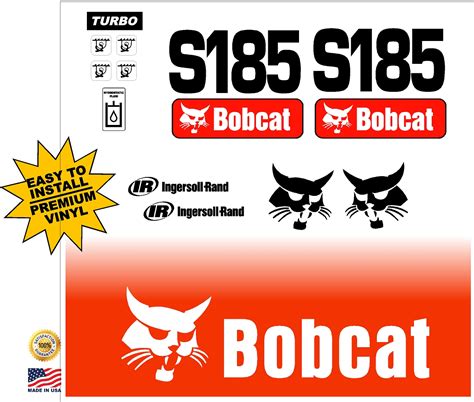 bobcat decals skid steer loader|bobcat rear door decal.